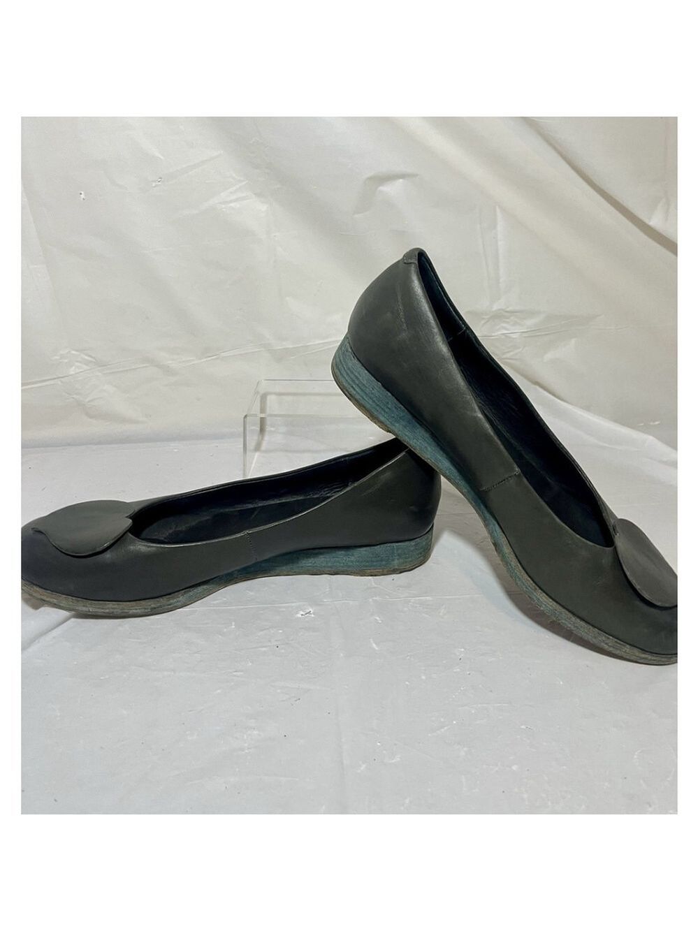 Korks by Kork-Ease Womens Cruz Leather Heart Ballet Flats Black Size 9.5/41 - Picture 4 of 15